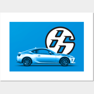 GT86 Body Blue Posters and Art